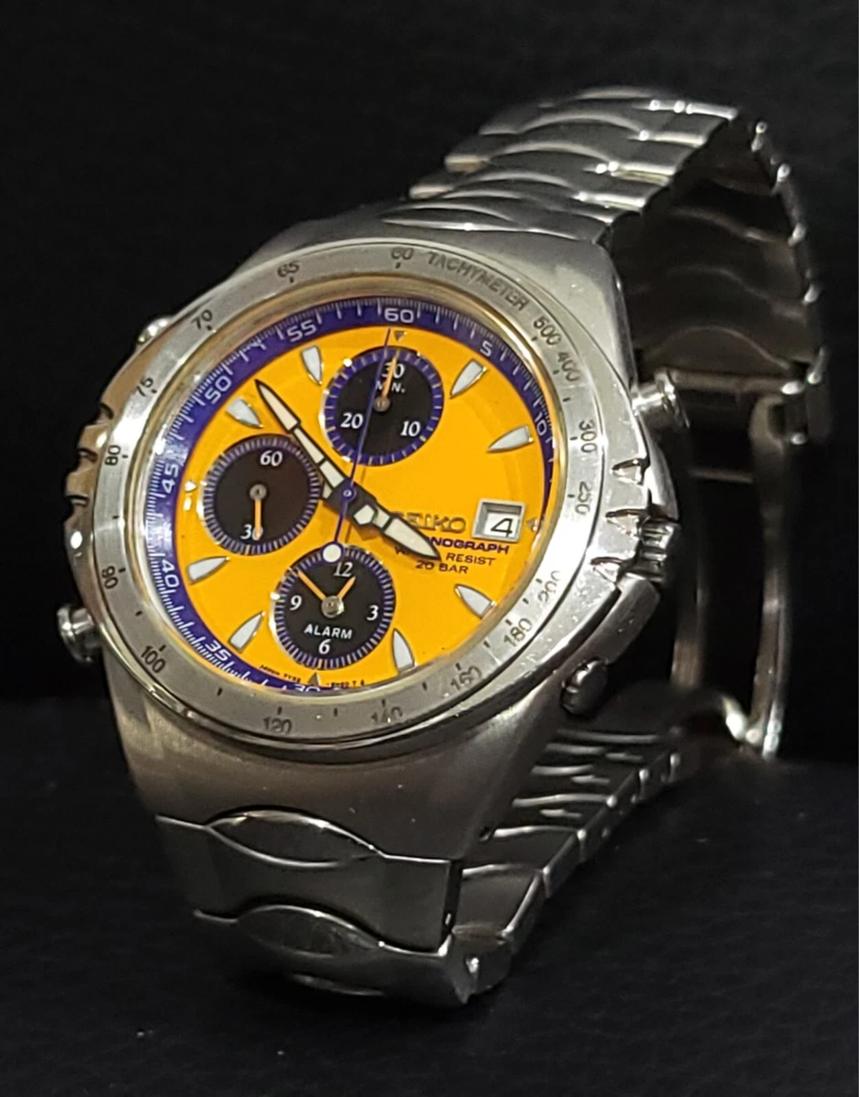 SEIKO 7t32-6j00 Macchina Sportiva Giugiaro Design with org. Bracelet