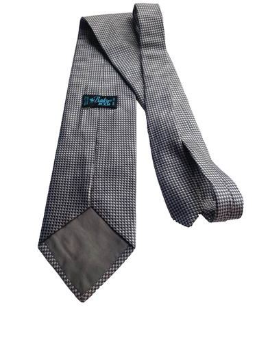 KRAWATTE BARTON MODE SEIDE TIE SOIE SEIDE SILK HERREN GRAU KRAWATTE - Bild 3 von 4