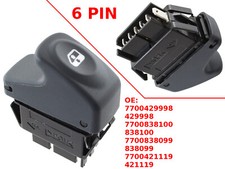 SCHALTER FENSTERHEBERSCHALTER FÜR RENAULT CLIO KANGOO MEGANE SCENIC 7700429998