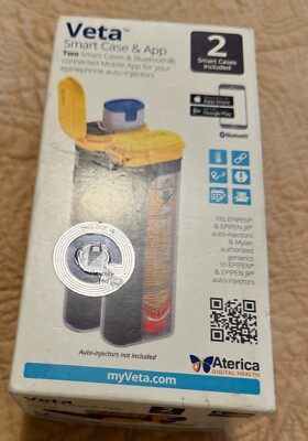 New in Box Veta Epipen Smart Case Double Pack & App For Auto Injectors