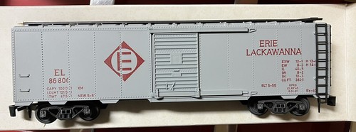 AHM O GAUGE ERIE LAKAWANNA BOX CAR 7303 A WITH ORIGINAL BOX - Picture 3 of 6