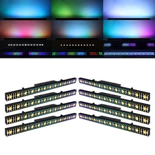 8PCS 100W RGB LED Wall Wash Light Bar DMX Stage DJ Disco Party Lights Beam Light