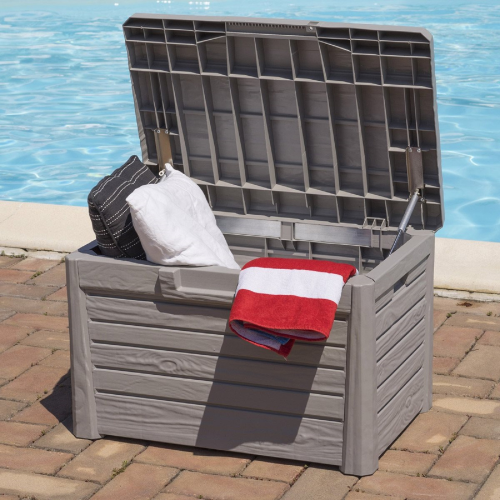 Toomax Baule Compact Florida 120 Litri - Plastica Antracite, 73x50,5x46,5 Cm Per Esterni - Foto 4