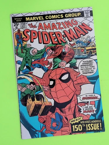 Amazing Spider-Man #150 Vol. 1 1975 Marvel Comics Mid Grade Comic Book L37-112
