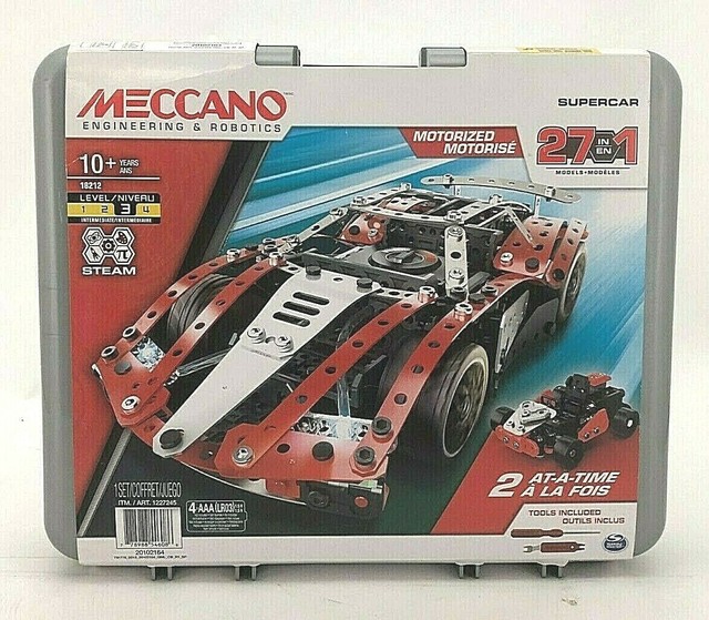 meccano motorized supercar 27 in 1