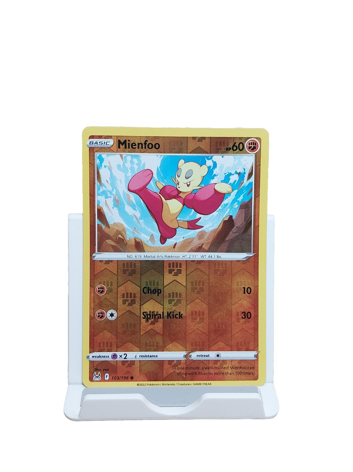 Mienfoo 103/196 Reverse Holo Lost Origin Pokemon
