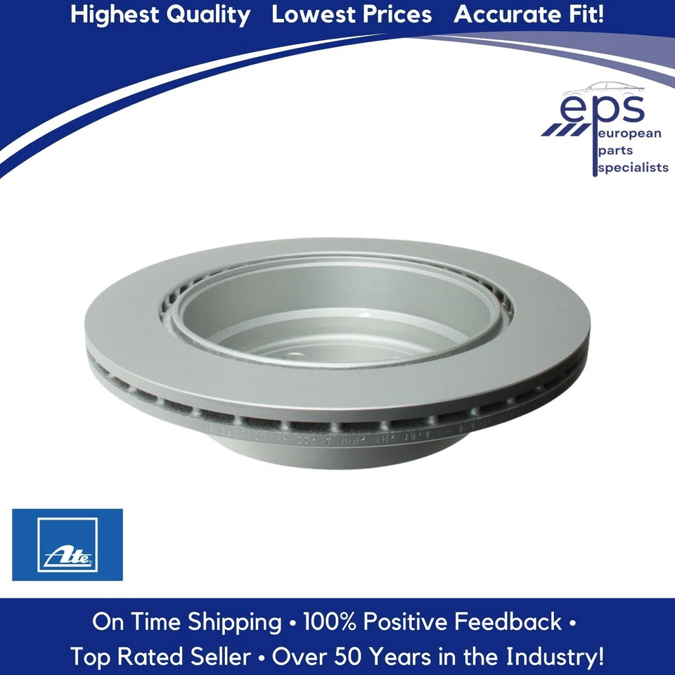 BMW Rear Brake Disc Rotor Vented L or R 2006-15 3 X1 Ate Premium 34 21 6 864 901 - Image 2 of 4