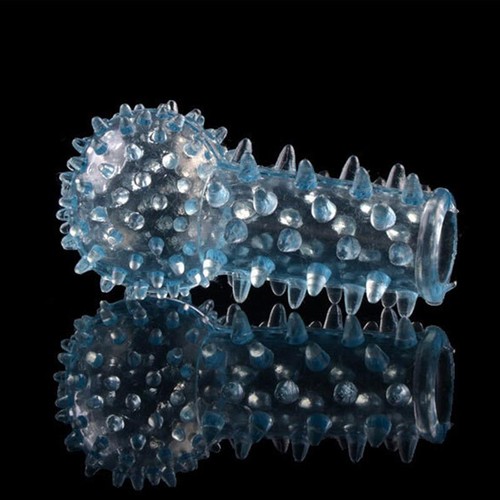 Crystal Special Spike Ball Finger Condoms Sleeve G-point Stiimulator Tool 1pc - Picture 8 of 12