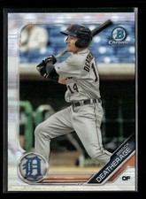 Brock Deatherage 2019 Bowman Draft #BDC-5 Chrome Refractor Detroit Tigers