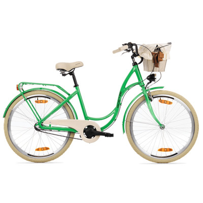Goetze Style 26 Zoll 3 Gang Alu Citybike Damen LED Fahrrad mit Rücktritt & Korb!