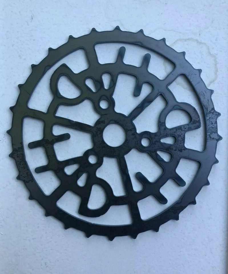 Placa de metal para garagem Harley Davidson roda dentada de bicicleta motocicleta Ratrod placa pai - Imagem 2 de 3