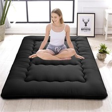 Futon Floor Mattress Japanese Foldable Portable Sleeping Pad Mat Twin Full Queen