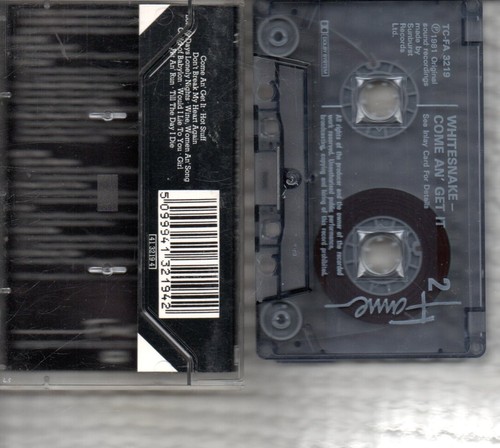 WHITESNAKE - Come An' Get It - Cassette Tape Album - Picture 2 of 2