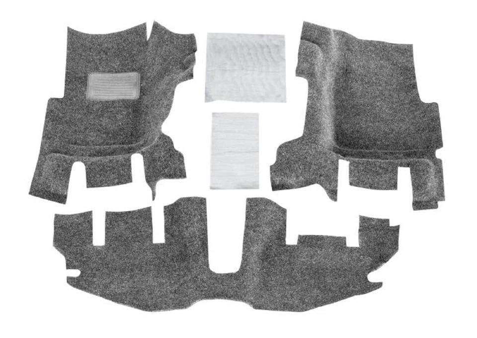 BedRug Gray Front/Rear Floor Liners & Cargo Liner Kit for 97-06 Jeep Wrangler TJ Foto 2 de 4