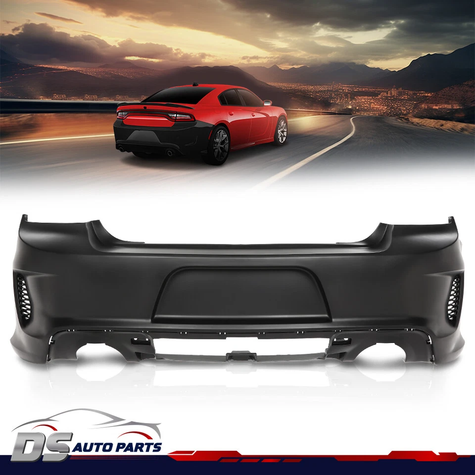 Fit For 2015-2023 Dodge Charger W/ Side Vents Rear Bumper Cover Fascia NEW  Foto 2 de 4