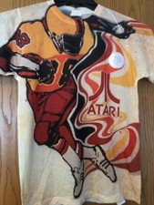 Atari - Light Brown/Multicolor Shirt - M Youth - Logo Vision