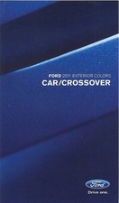 2011 Ford Mustang Focus Fusion Taurus FL Exterior Colors Brochure w/Paint Chips