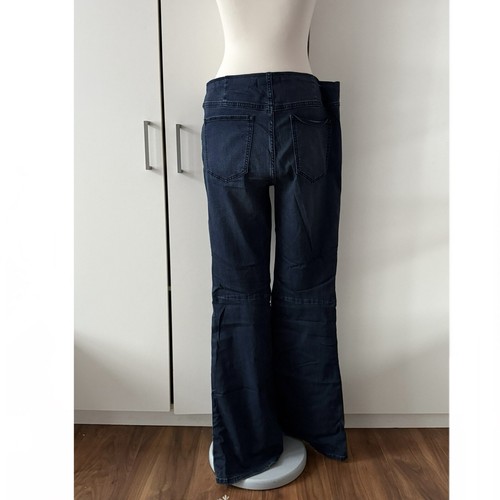 Free People Schlagjeans Penny Pull On Gr. 32 UK 18 Mid Rise Boho Navy - Bild 5 von 14
