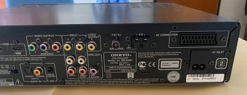 Onkyo DR-S501 DVD Receiver SACD Player ONKYO DR S501 Super Audio CD Player - Foto 11 di 16
