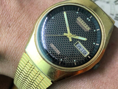 ヴィンテージ　インゴッド VINTAGE JAPAN CITIZEN Honeycomb Dial 8200 AUTOMATIC MENS WATCH