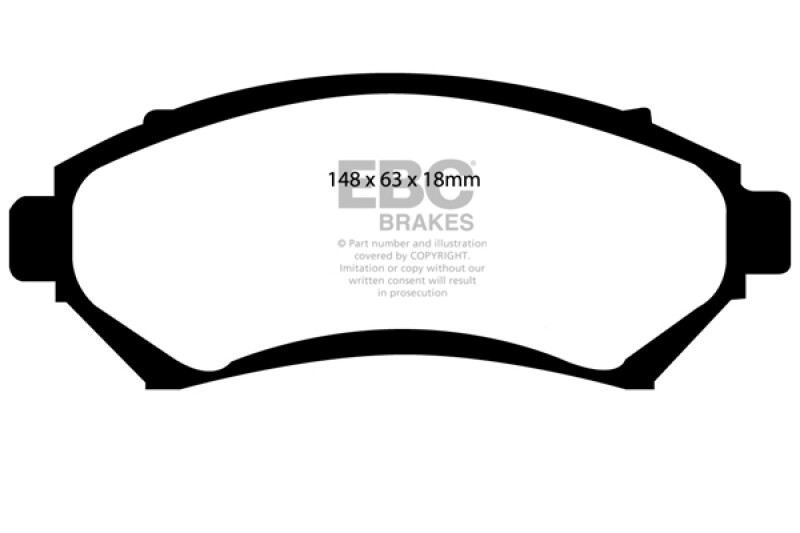 EBC for 9703 Buick Century 3.1 Ultimax2 Front Brake Pads ebcUD699 eBay