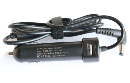 AUTO Car Charger Adapter For Lenovo ideapad 100 100s 100-15IBD 100-15IBY 20V 45W