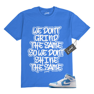 1 Mid Legend Blue White T Shirt to Match DIFF