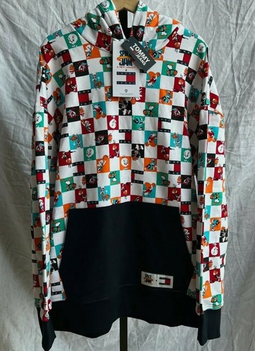 Men's Hilfiger Space Jam Legacy x Tommy Looney Tunes Sweater Hoodie Rare Size XL - Picture 8 of 12