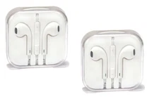 2x two  for Apple EarPods with Remote and Mic - Standard Packaging - White