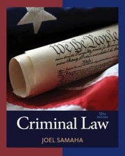 Criminal Law - Hardcover By Samaha, Joel - VE...