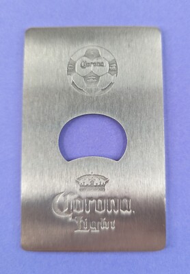 Corona Extra Beer Bottle Opener Credit Card Size Metal Wallet Tool