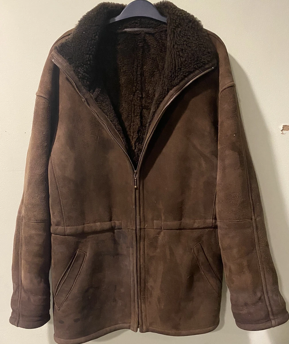 Sheepskin suede best sale jacket