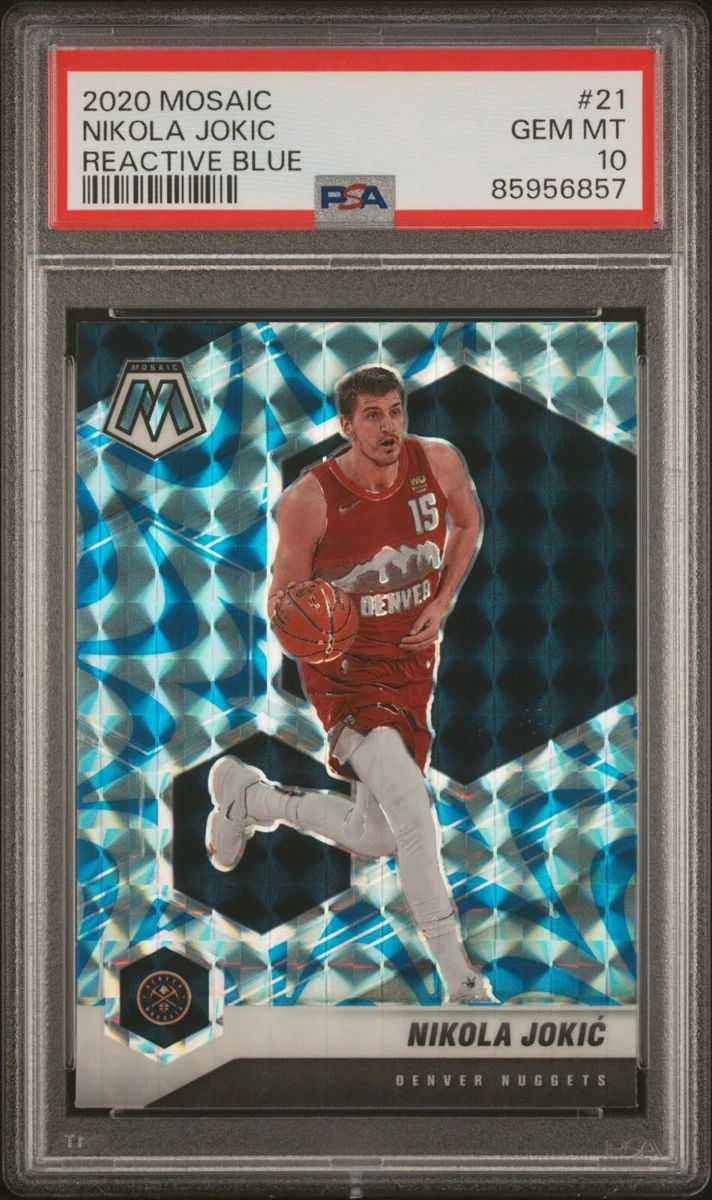 Nikola Jokic 2020 Mosaic Reactive Blue PSA 10 #21 POP 6 | eBay