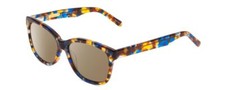 Ernest Hemingway H4732 Cateye Polarized Sunglasses Blue Tortoise Brown Gold 56mm