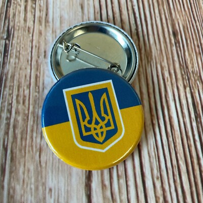 Mappa Dell'ucraina Con Bandiere Ucraine E Dell'unione Europea