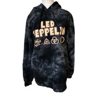 Led Zeppelin Iced Tie Dye Licensed Medium Hoodie Unisex