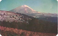 Mexico Sunset in Popocatepell Volcano Postcard
