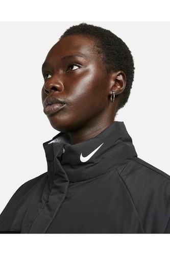 Nike Therma Fit Oversized Repel Parka Jacket Black Synthetic Fill DD4650 Size XS - Imagen 4 de 8