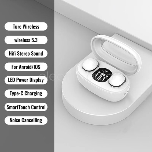 Słuchawki bezprzewodowe Bluetooth TWS słuchawki mini douszne do Androida iPhone - Zdjęcie 19 z 27