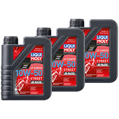 3x 1 Liter Öl LIQUI MOLY Motor Motoröl Vollsynthetisches High-Performance 10W-50