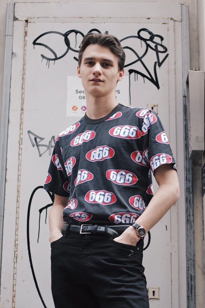 2017 supreme 666 s/s top t shirt neuf noir 