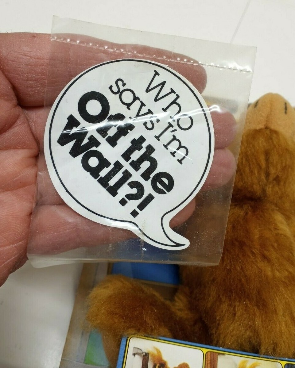 [希少)アルフ ALF STICK-AROUND 吸盤付き ぬいぐるみ1988年 1988's アルフ ALF パッケージ付き STICK-AROUND 吸盤付き