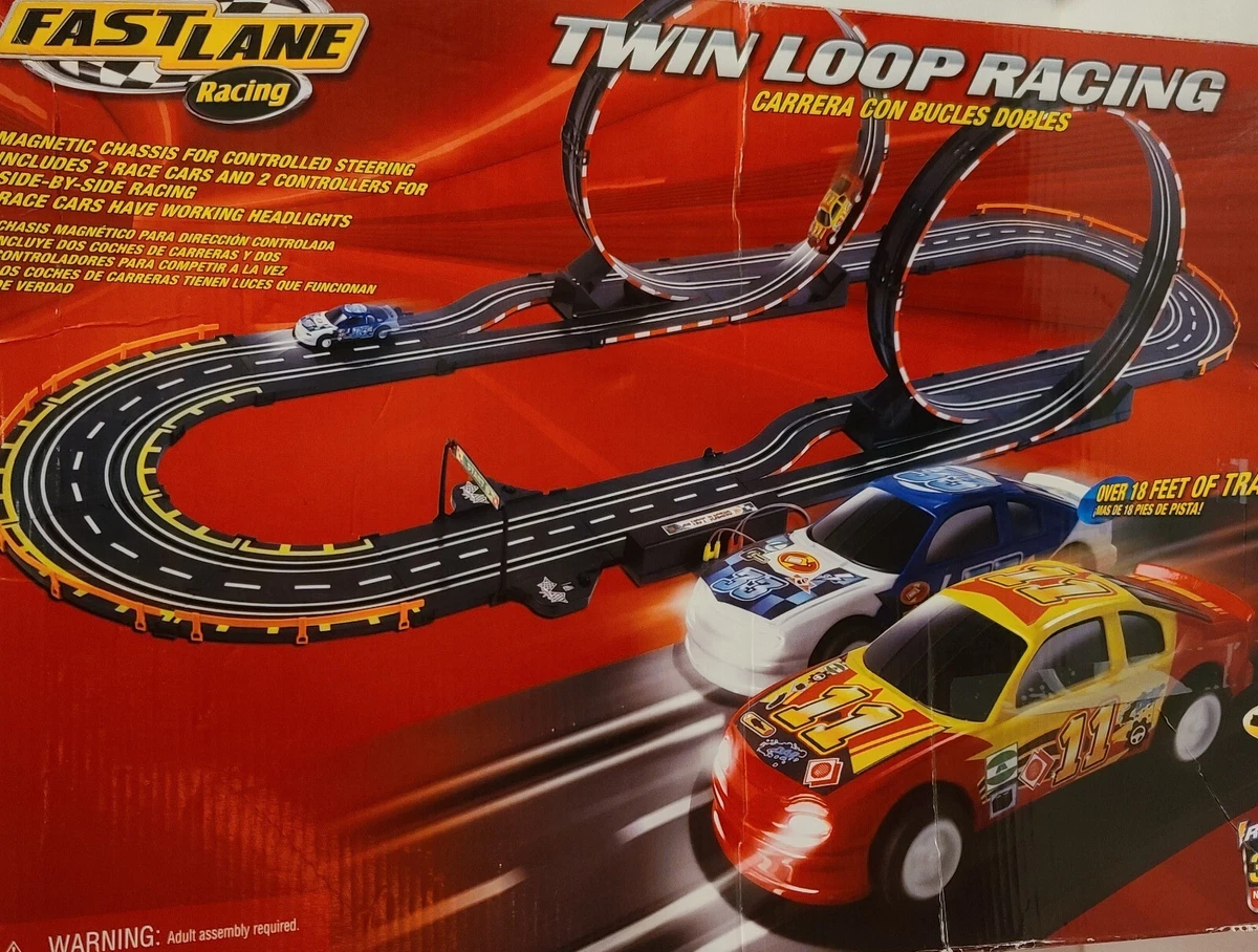 Fast Lane Racing Twin Loop Racing Set Toys R Us Exclusive Magnetic Chassis
