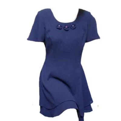 white christmas dresses Whimsical Appeal Puff Sleeve Chiffon Skater Dress