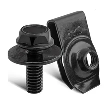 For GM Chevy Truck Body Bolts & U-nut Clips M6-1.0 x20mm, 10mm Hex -20pcs (10ea)