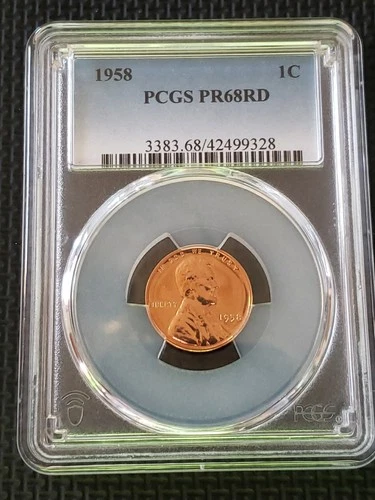 1958-P PCGS PR68RD Lincoln Cent Proof 1C
