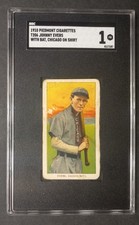 1909-11 T206 - Johnny Evers - HOF - Piedmont 350 - SGC 1 PR