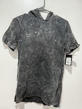 NWT Art Class Short Sleeve Gray Pullover Hoodie Youth Boys Size L 12-14 