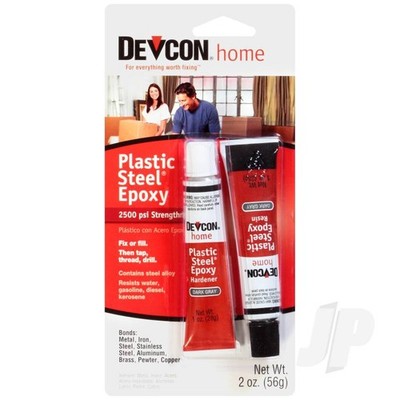 Devcon Kunststoff Stahl Metall Epoxidkleber (56g) für Edelstahl Aluminium Messing Kupfer