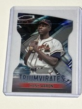2023 Topps Stadium Club Hank Aaron TRIUMVIRATES #T-30 Atlanta Braves